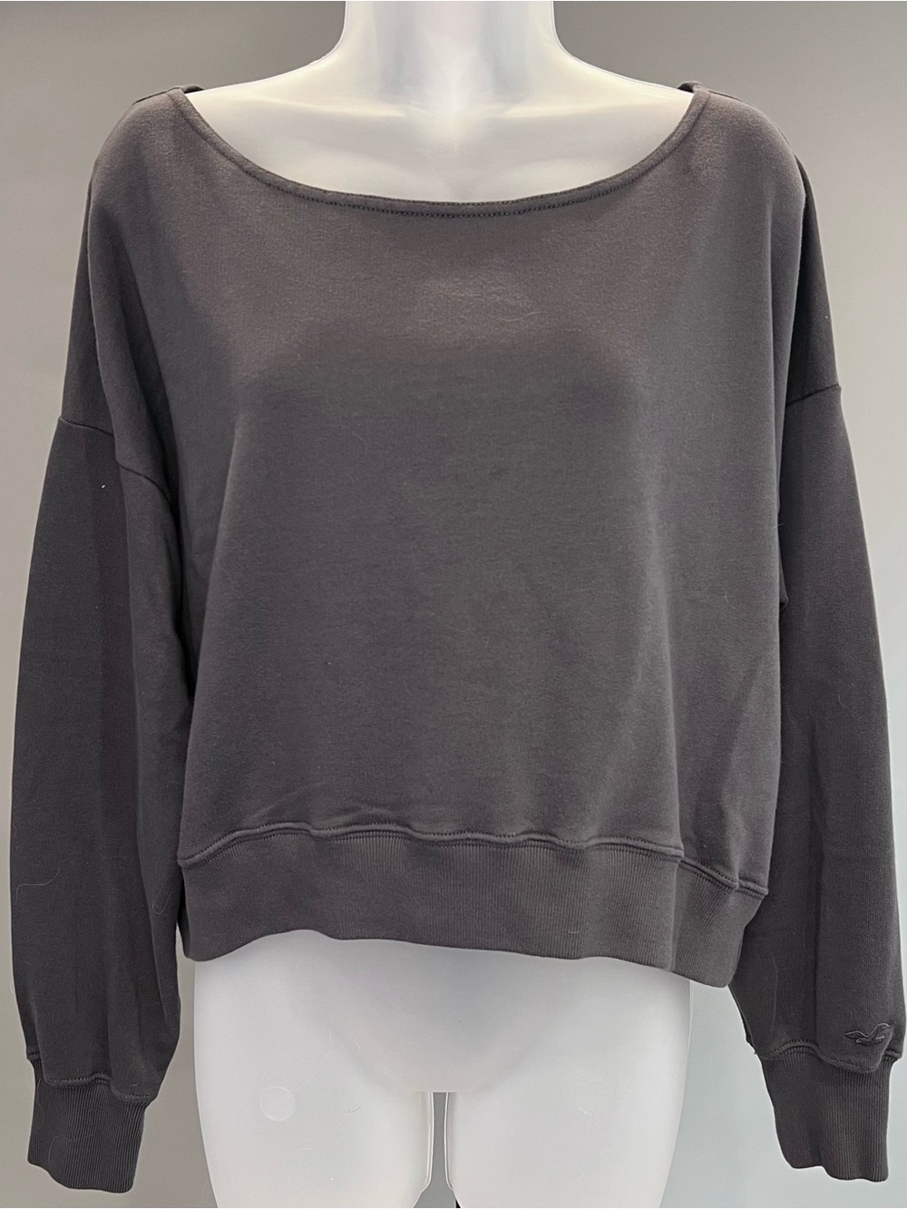 Hollister Dark Gray Crewneck Sweatshirt